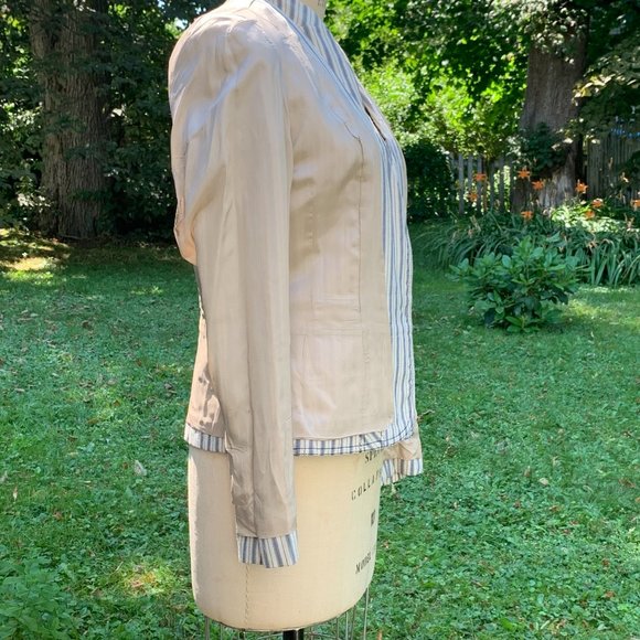 Bianca Nygard Cream/Grey StripedJacket - Picture 11 of 16